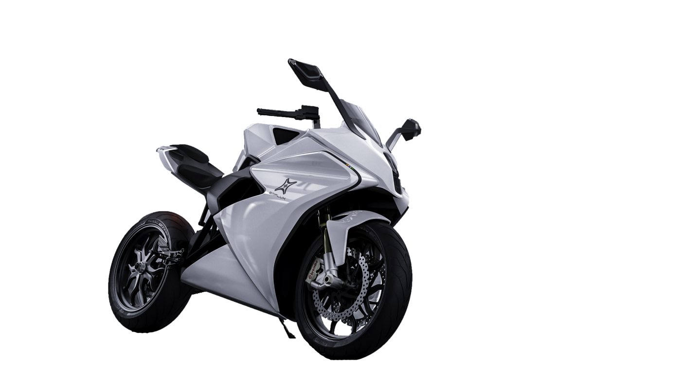 Emflux One electric superbike render